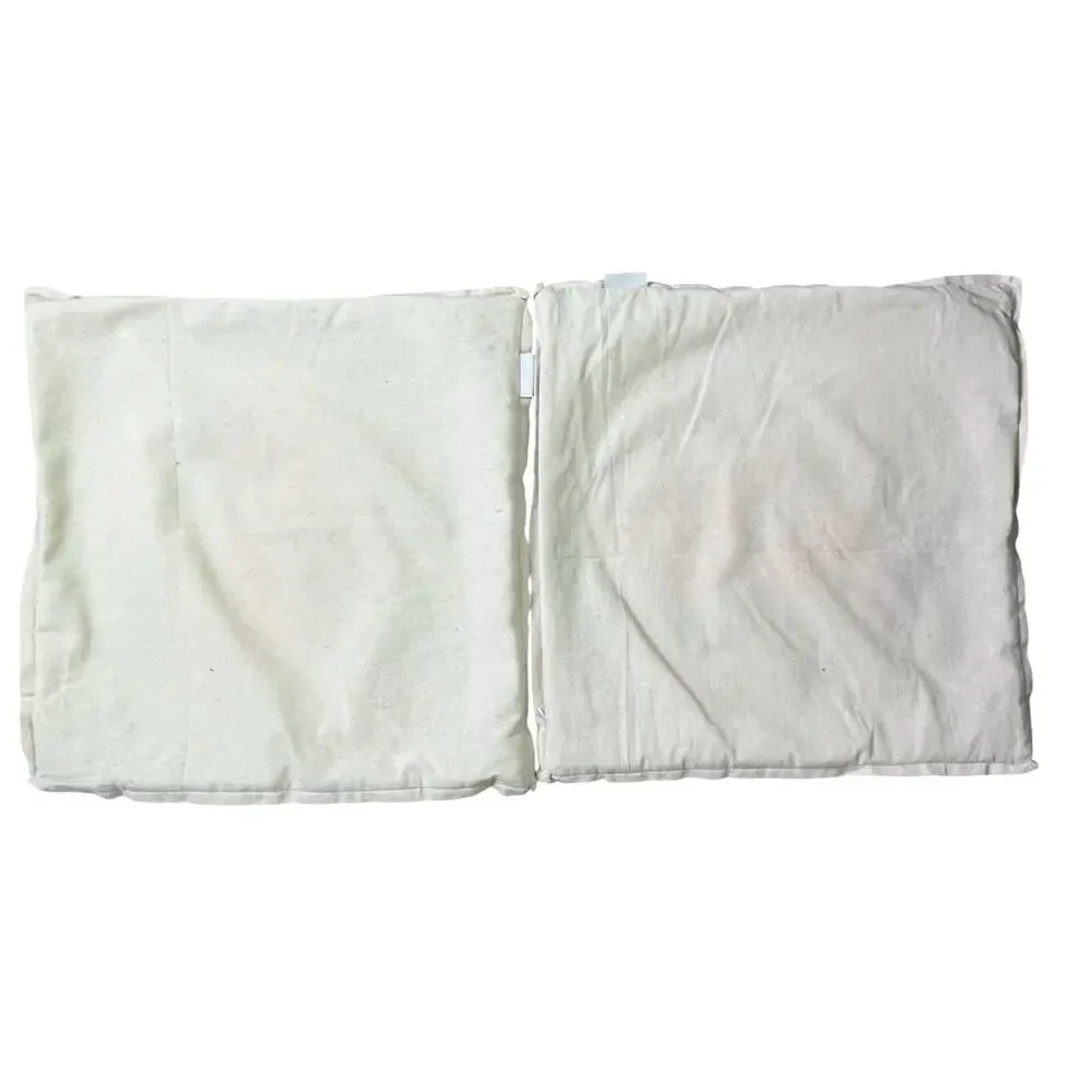 Tabitha Webb 2 Pillow Covers 20x20” Woven Fabric Watercolor Floral Embroidered